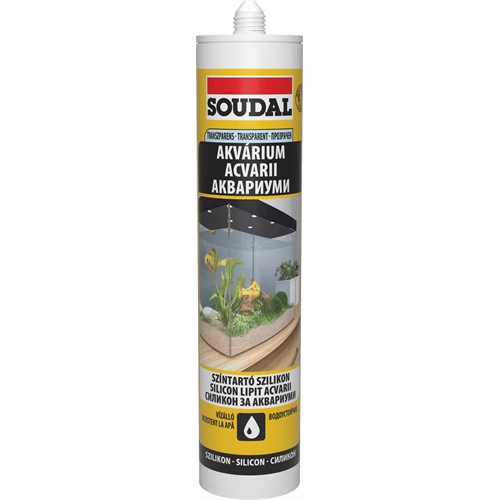 Soudal akváriumragasztó szilikon TRANSZPARENS 280ml